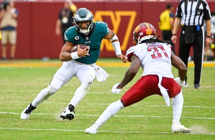 Philadelphia Eagles quarterback Jalen Hurts
